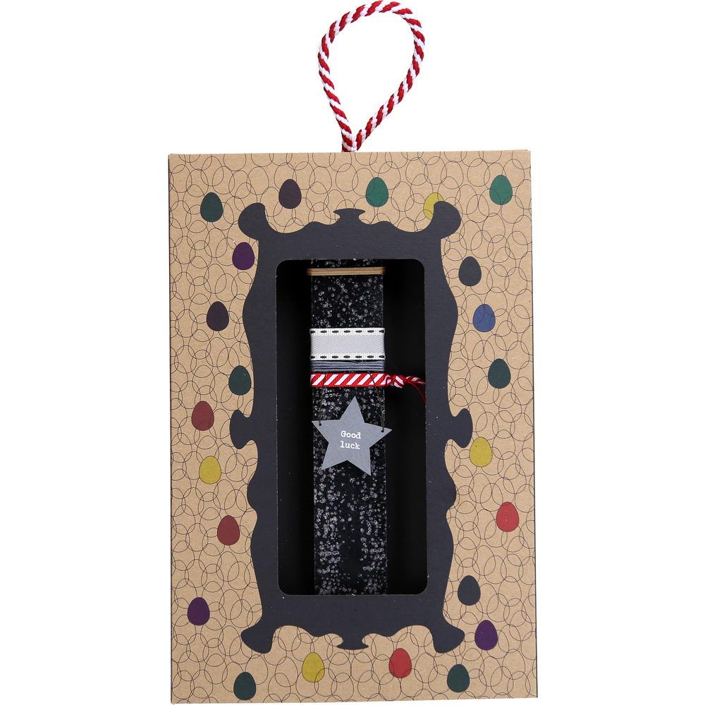 Λαμπάδα 20 Αστεράκι γκρι - Γκρι